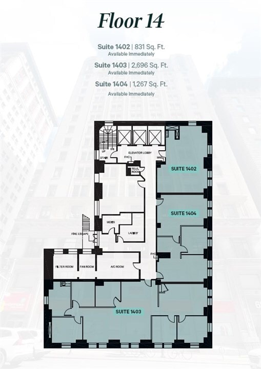 69 Yonge St, Toronto, ON for lease Floor Plan- Image 1 of 1