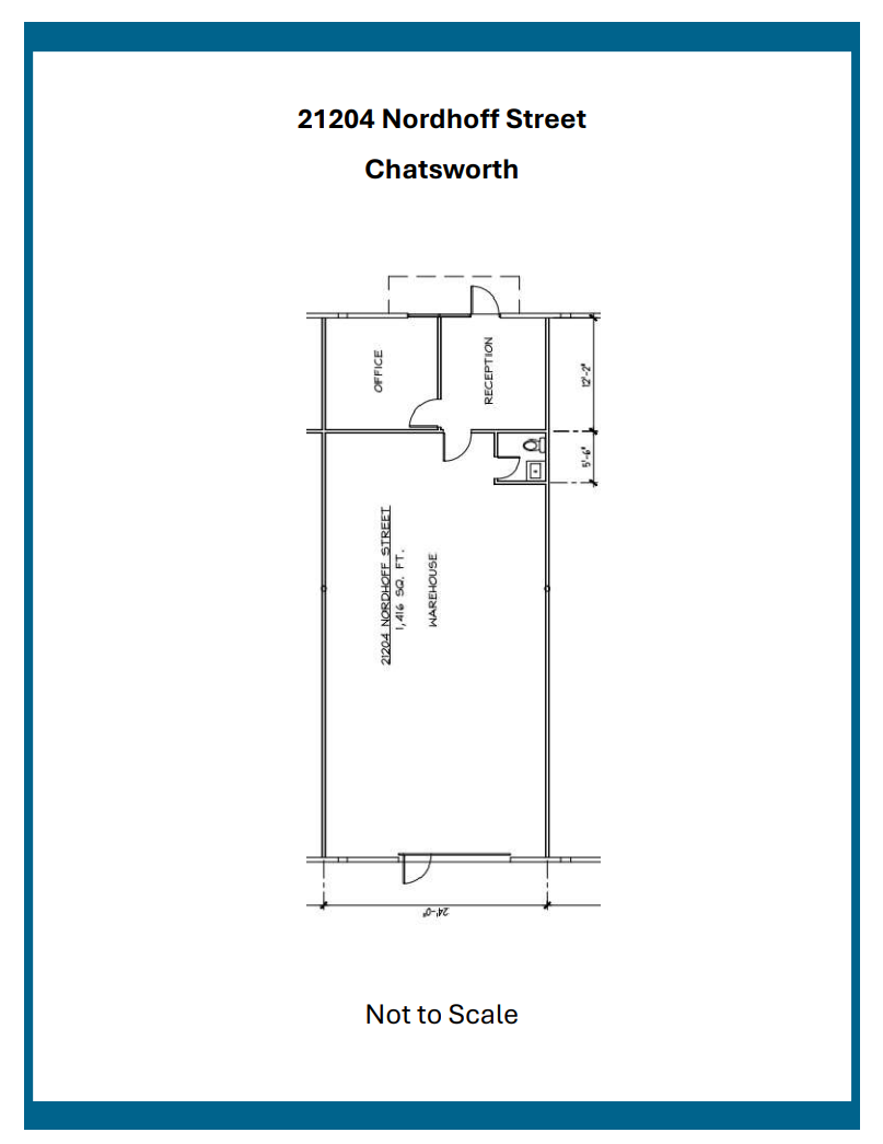 21200-21212 Nordhoff St, Chatsworth, CA for lease Floor Plan- Image 1 of 1