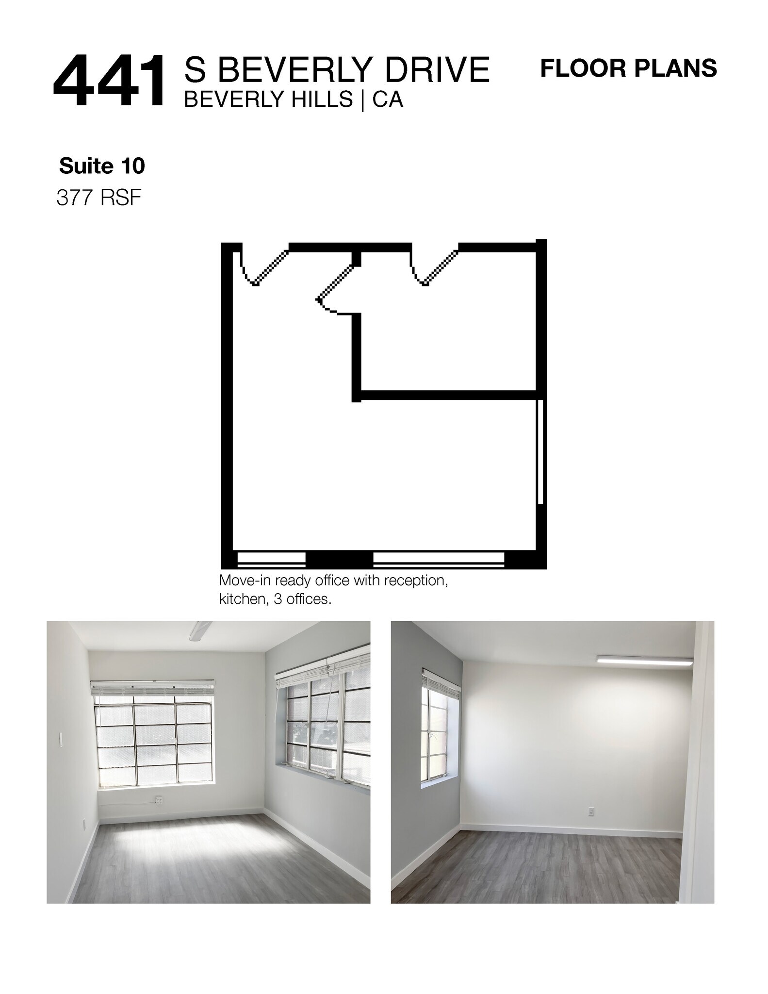 441 S Beverly Dr, Beverly Hills, CA for lease Floor Plan- Image 1 of 3