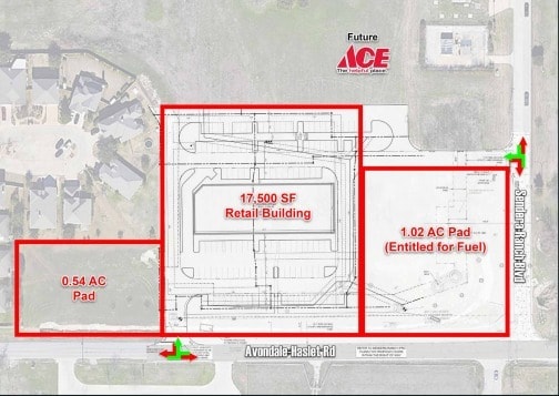 NWC Avondale-Haslet & Sendera Ranch Blvd, Haslet, TX for sale - Site Plan - Image 2 of 3