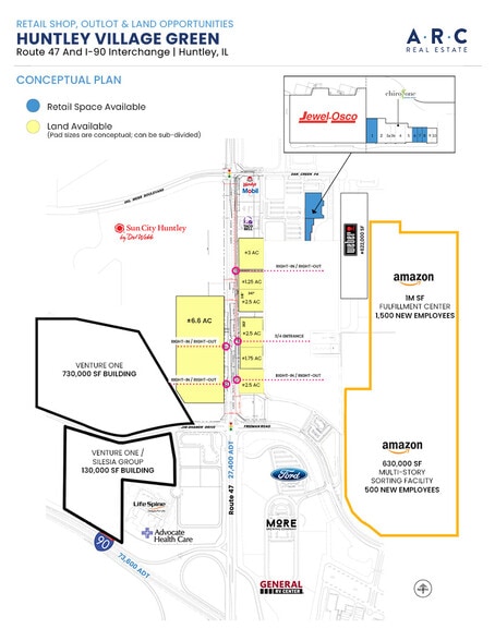 13200-13340 Village Green Dr, Huntley, IL for lease - Plat Map - Image 2 of 4