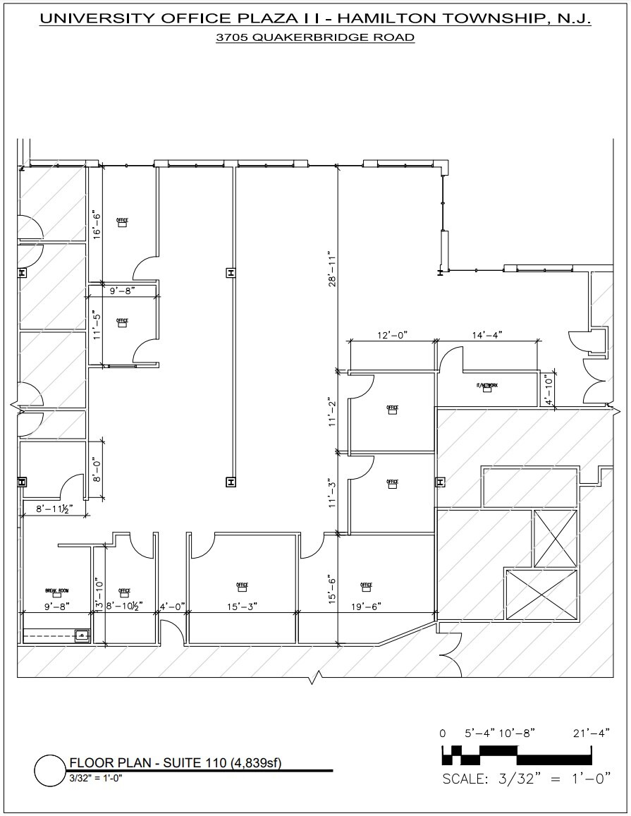 3705 Quakerbridge Rd, Hamilton, NJ for lease Floor Plan- Image 1 of 1