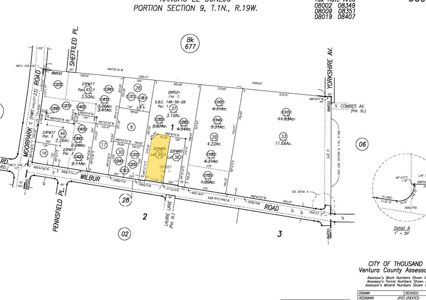 187 E Wilbur Rd, Thousand Oaks, CA for lease - Plat Map - Image 2 of 6