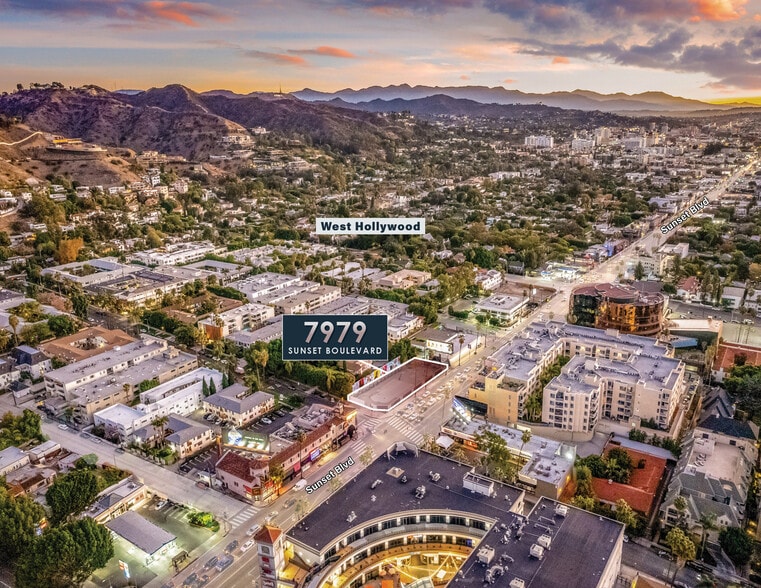 7979 W Sunset Blvd, Los Angeles, CA for sale - Aerial - Image 2 of 6