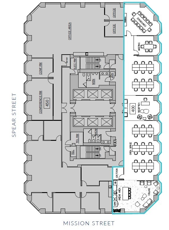 101 Mission St, San Francisco, CA for lease Floor Plan- Image 1 of 1