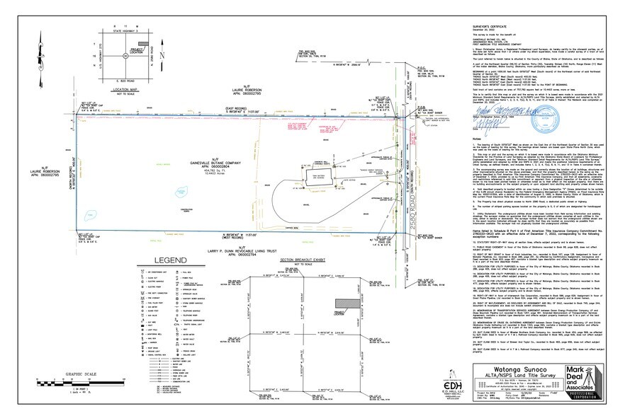 2444 N 2580 Rd, Watonga, OK for sale - Site Plan - Image 2 of 2