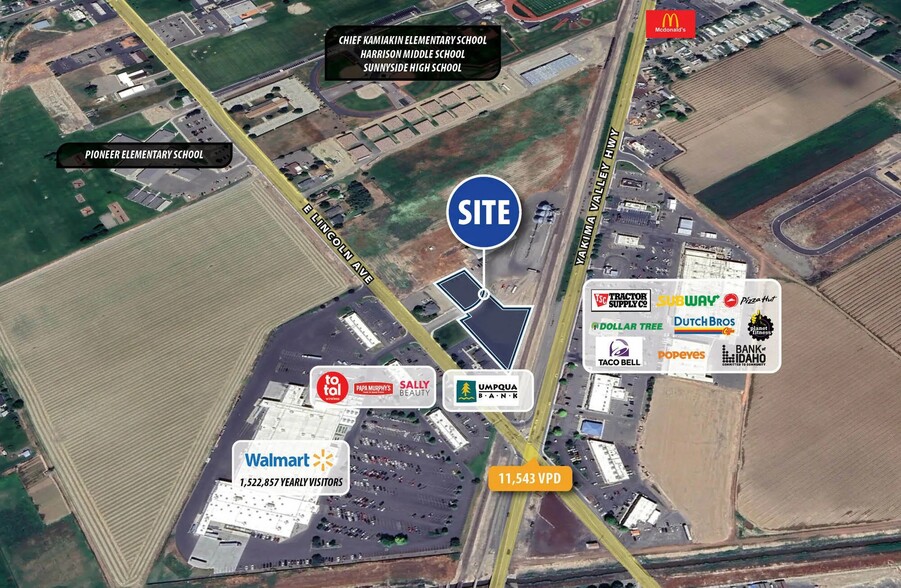 2500 E Lincoln Ave, Sunnyside, WA for sale - Aerial - Image 3 of 4