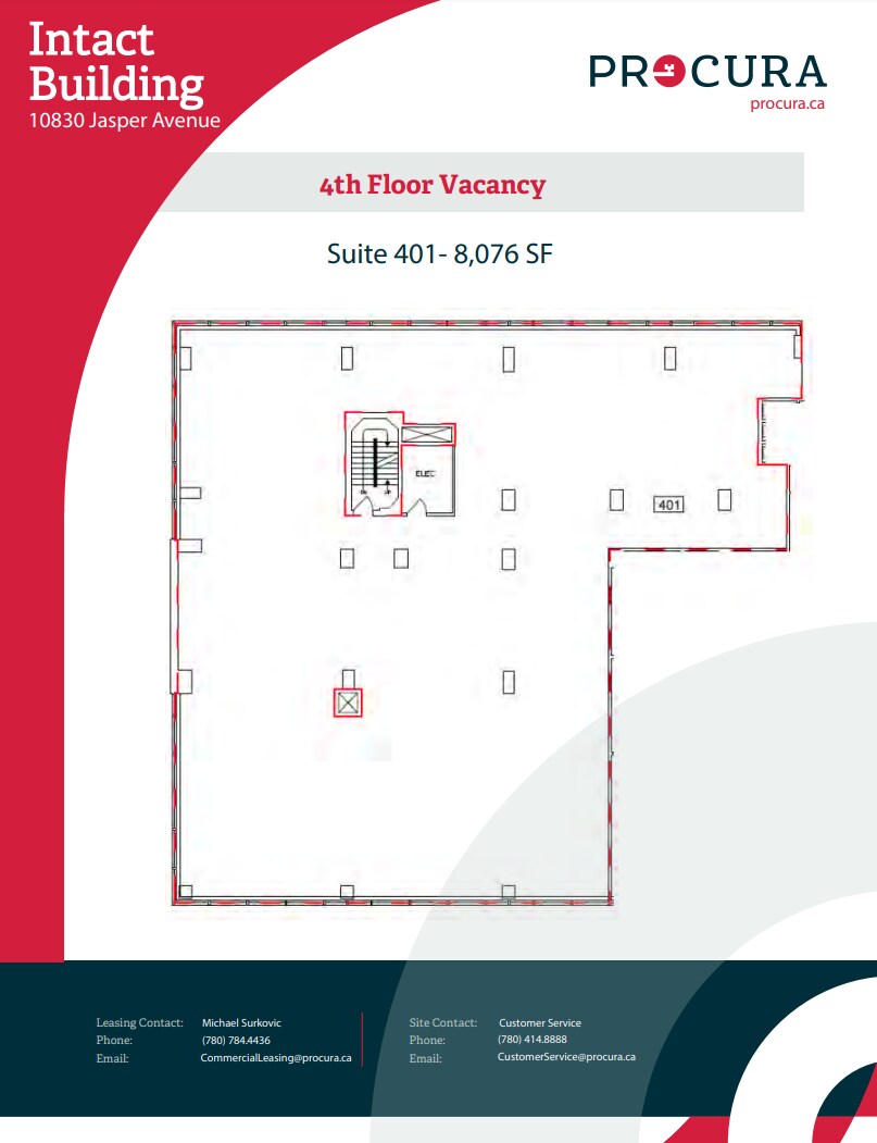 10830 Jasper Ave NW, Edmonton, AB for lease Floor Plan- Image 1 of 1