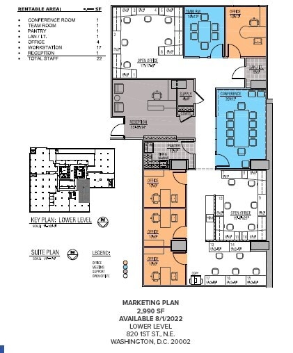 820 1st St NE, Washington, DC for lease Floor Plan- Image 1 of 1