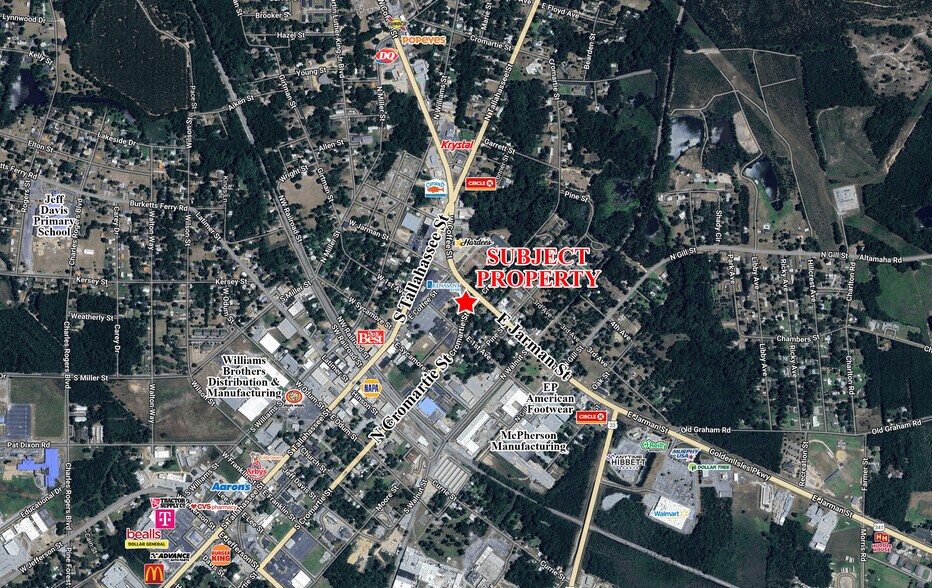 North Cromartie St and East Jarman St St, Hazlehurst, GA for sale - Aerial - Image 3 of 3