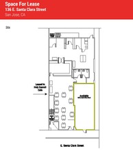 136-140 E Santa Clara St, San Jose, CA for lease Site Plan- Image 2 of 2