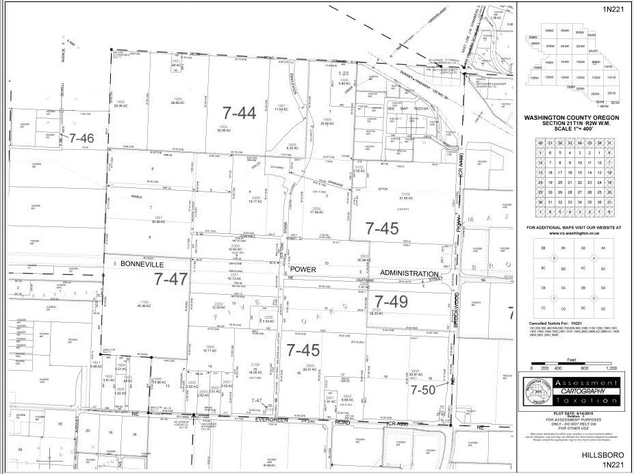 5950 NE Starr Blvd, Hillsboro, OR for sale Plat Map- Image 1 of 2
