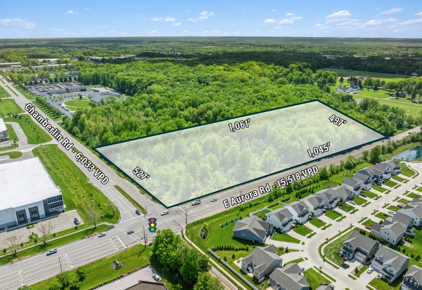 1876 E Aurora Rd, Twinsburg, OH for sale - Aerial - Image 2 of 4