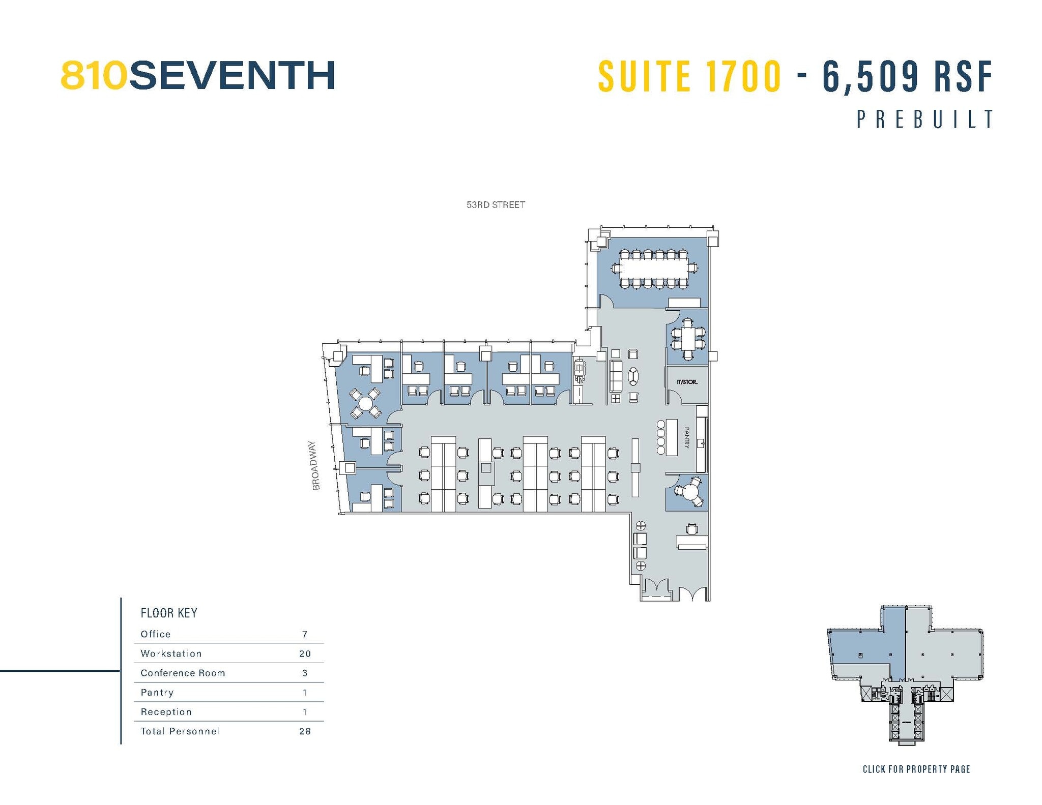 810 Seventh Ave, New York, NY for lease Floor Plan- Image 1 of 1