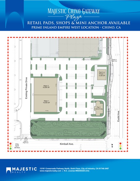 Euclid & Kimball Ave, Chino, CA for lease - Site Plan - Image 3 of 3