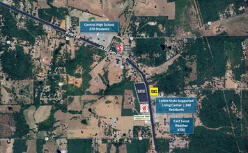 N US Hwy 69 & SM Tucker Rd, Pollok, TX - aerial  map view