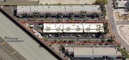 870 Research Dr, Palm Springs, CA - AERIAL map view