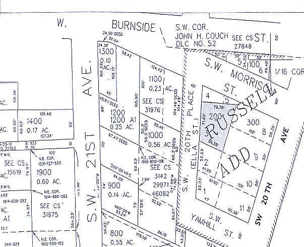 714 SW 20th Pl, Portland, OR for lease - Plat Map - Image 2 of 13