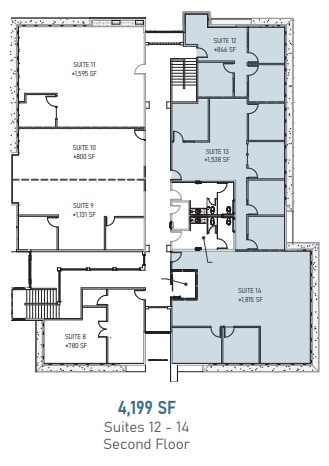 5677 Oberlin Dr, San Diego, CA 92121 - Unit 12-14 -  - Floor Plan - Image 1 of 1