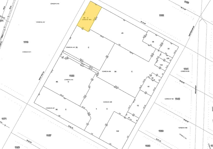 200 W End Ave, New York, NY for sale - Plat Map - Image 1 of 1