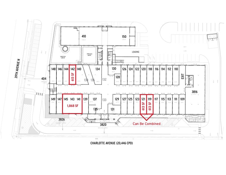 3814 Charlotte Ave, Nashville, TN for lease - Building Photo - Image 3 of 6