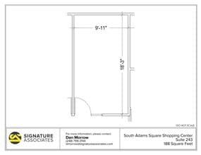 725 S Adams Rd, Birmingham, MI for lease Floor Plan- Image 1 of 1