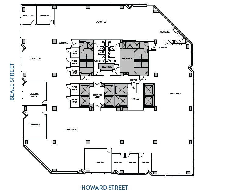 301 Howard St, San Francisco, CA for lease Floor Plan- Image 1 of 1