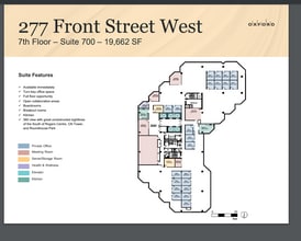 277 Front St W, Toronto, ON for lease Floor Plan- Image 2 of 2