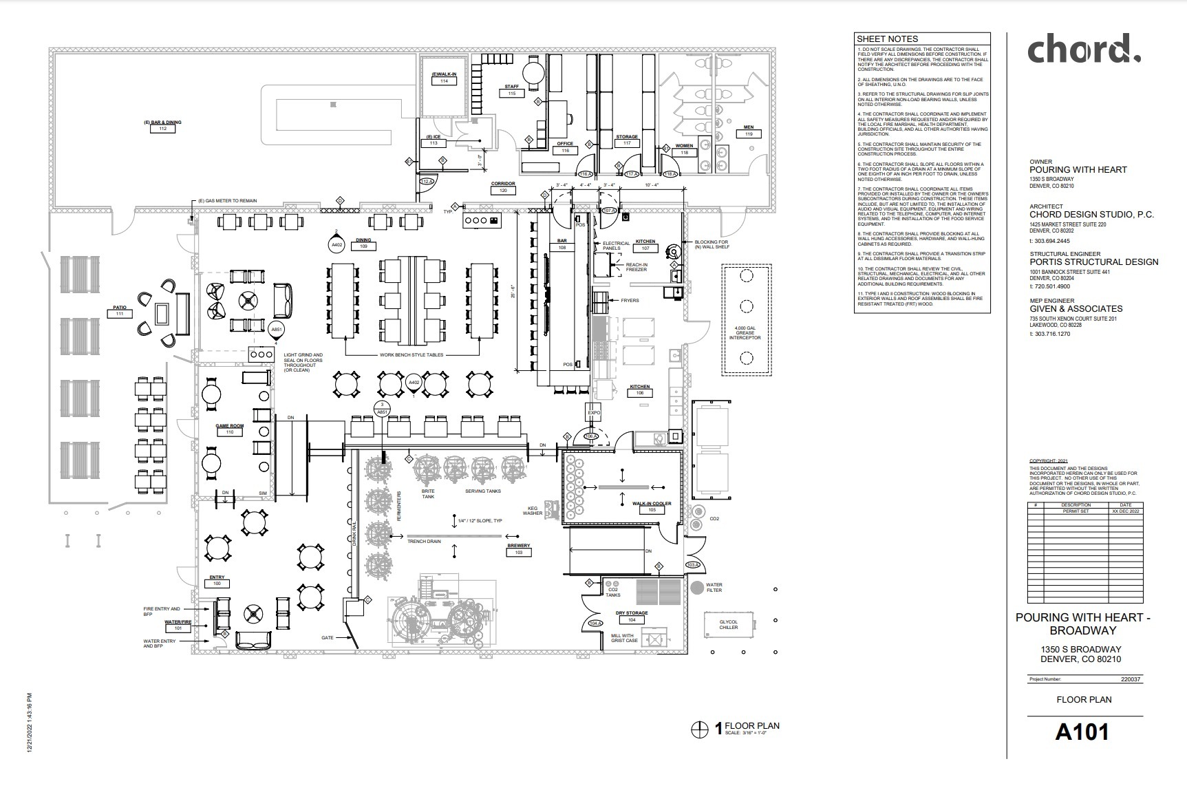 1350 S Broadway, Denver, CO for lease Floor Plan- Image 1 of 3