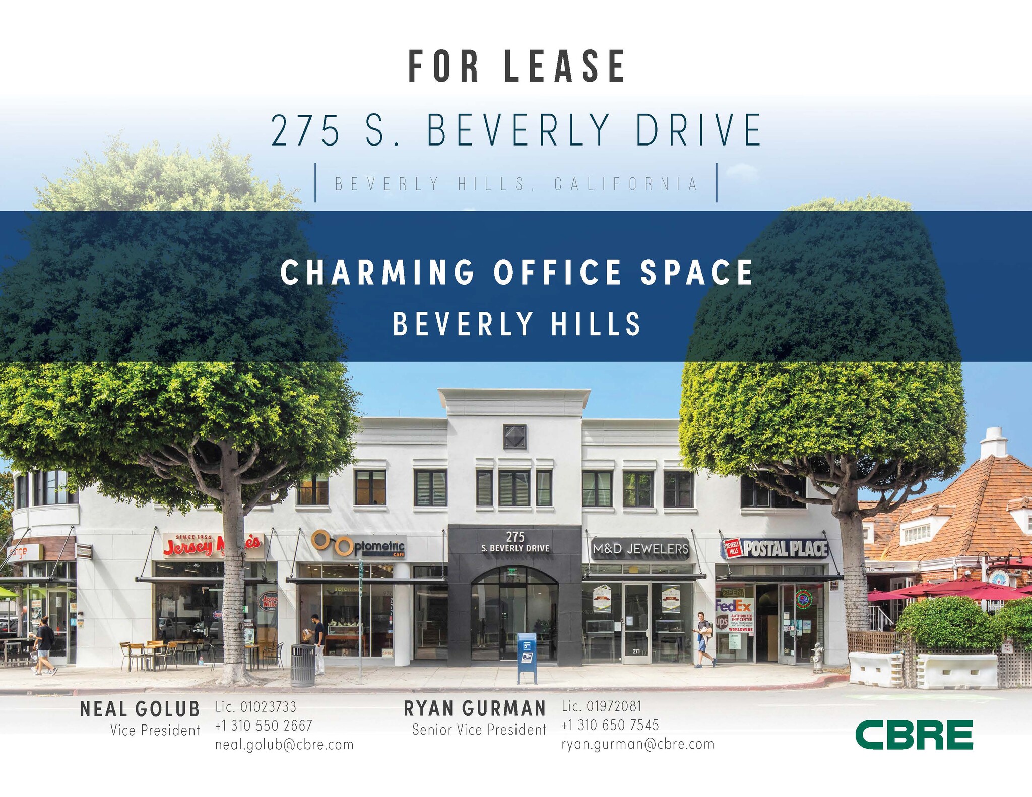 269-281 S Beverly Dr, Beverly Hills, CA for lease Building Photo- Image 1 of 11