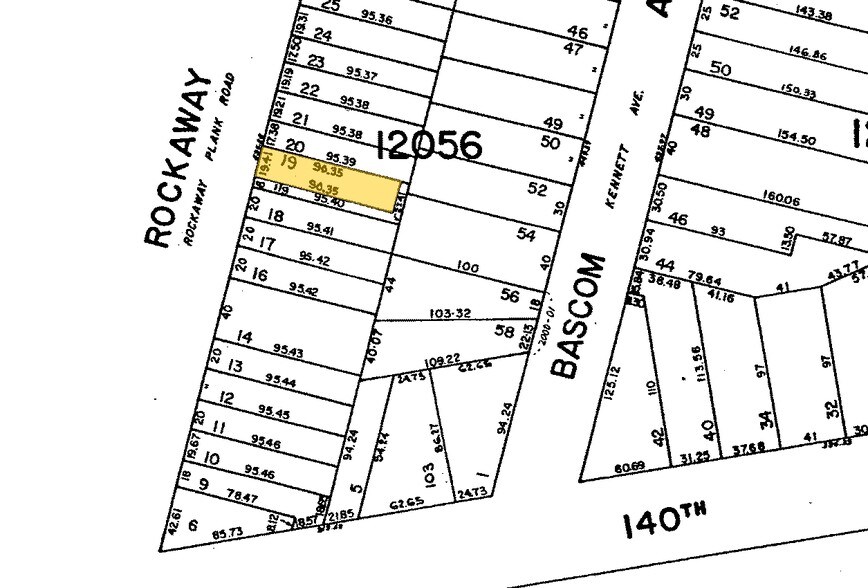 141-08 Rockaway Blvd, Jamaica, NY for sale - Plat Map - Image 1 of 1