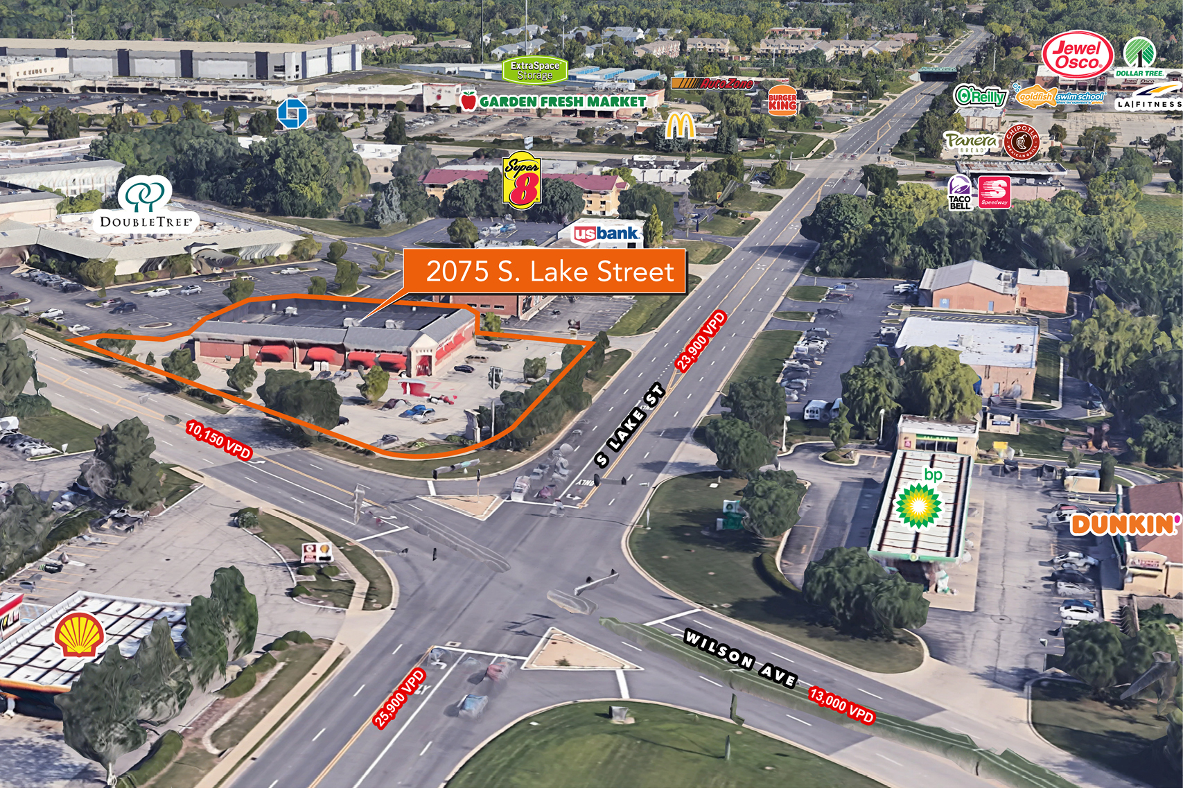 2075 S Lake St, Mundelein, IL for lease Aerial- Image 1 of 5