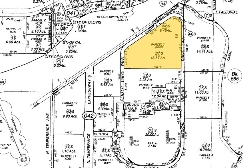 726 Medical Center Dr E, Clovis, CA for sale - Plat Map - Image 1 of 1