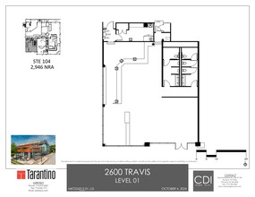 2600 Travis St, Houston, TX for lease Site Plan- Image 1 of 6