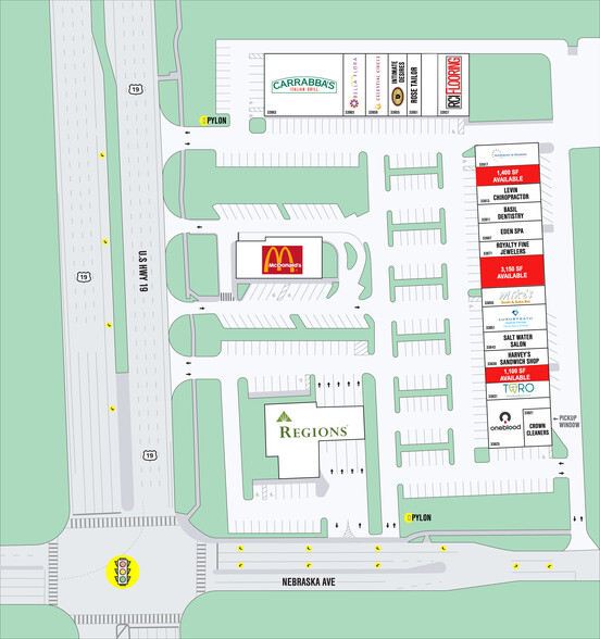 33821-33983 US Highway 19 N, Palm Harbor, FL for lease - Site Plan - Image 2 of 9