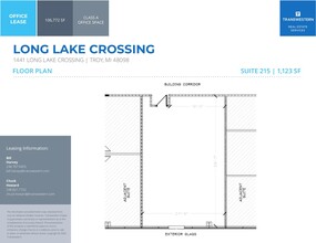 1441 W Long Lake Rd, Troy, MI for lease Floor Plan- Image 2 of 2