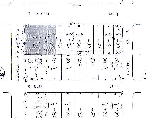 11650 Riverside Dr, Studio City, CA for lease - Plat Map - Image 2 of 2