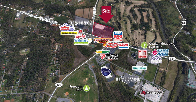 114-120 Bost Rd, Morganton, NC for lease - Aerial - Image 2 of 3