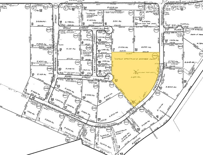 2045 Lauwiliwili St, Kapolei, HI for sale - Plat Map - Image 1 of 1