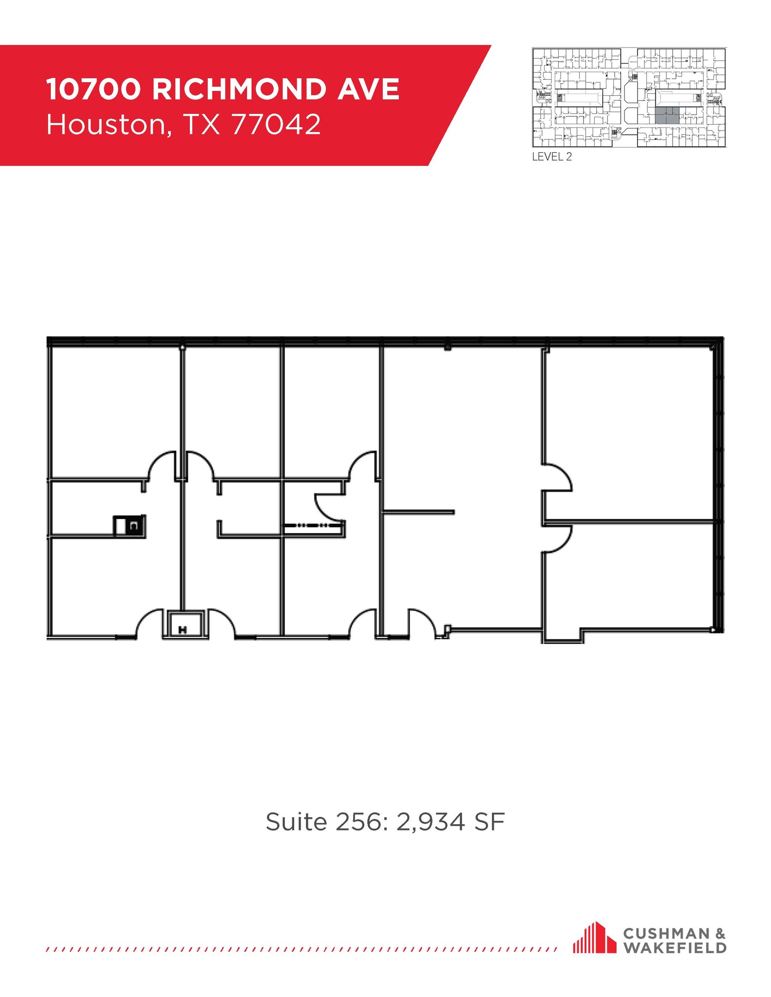 10700 Richmond Ave, Houston, TX for lease Floor Plan- Image 1 of 1