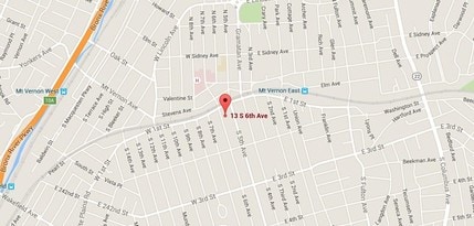 13 S 6th Ave, Mount Vernon, NY - AERIAL  map view