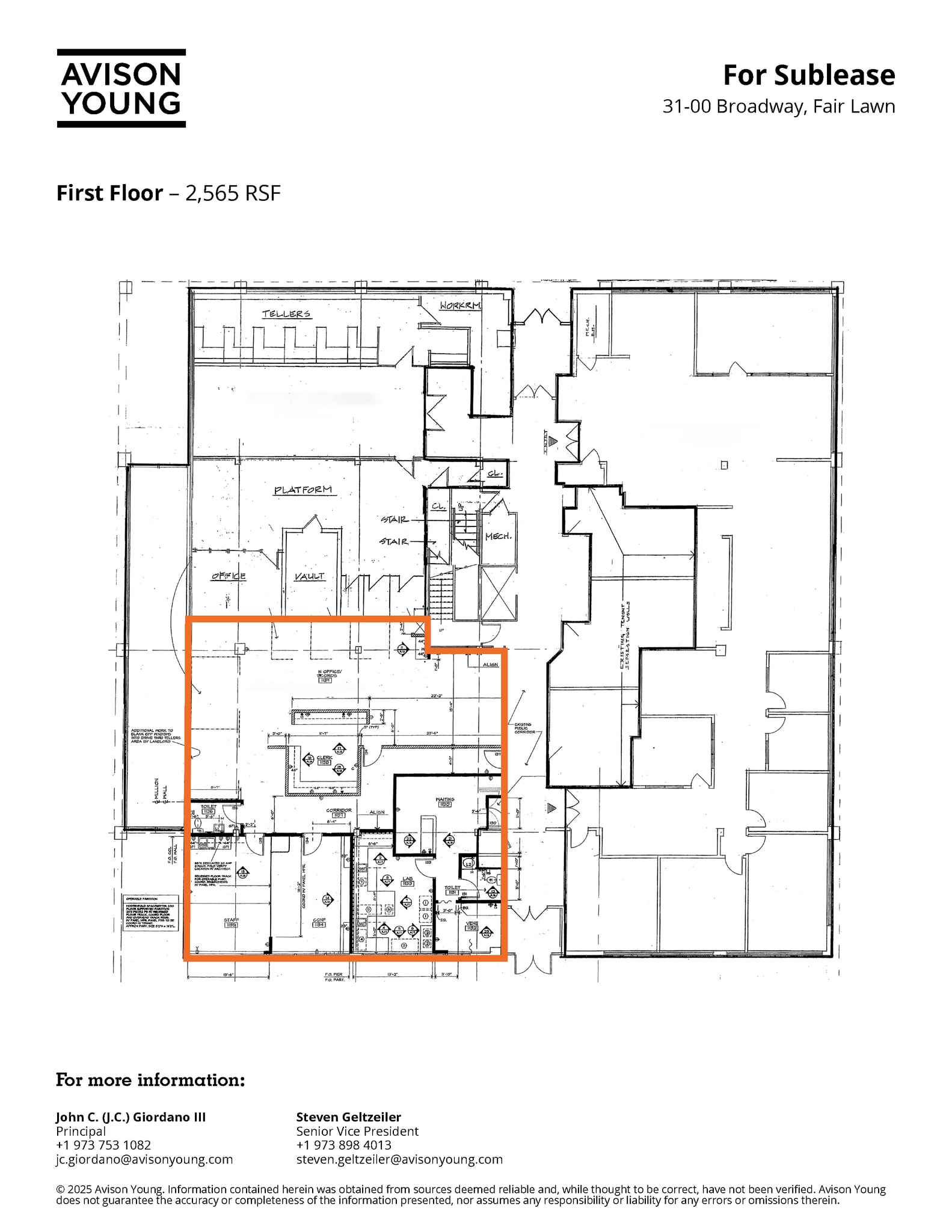 31-00 Broadway, Fair Lawn, NJ for lease Floor Plan- Image 1 of 1