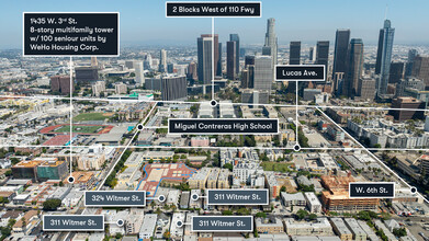 311 S Witmer St, Los Angeles, CA - aerial  map view - Image1