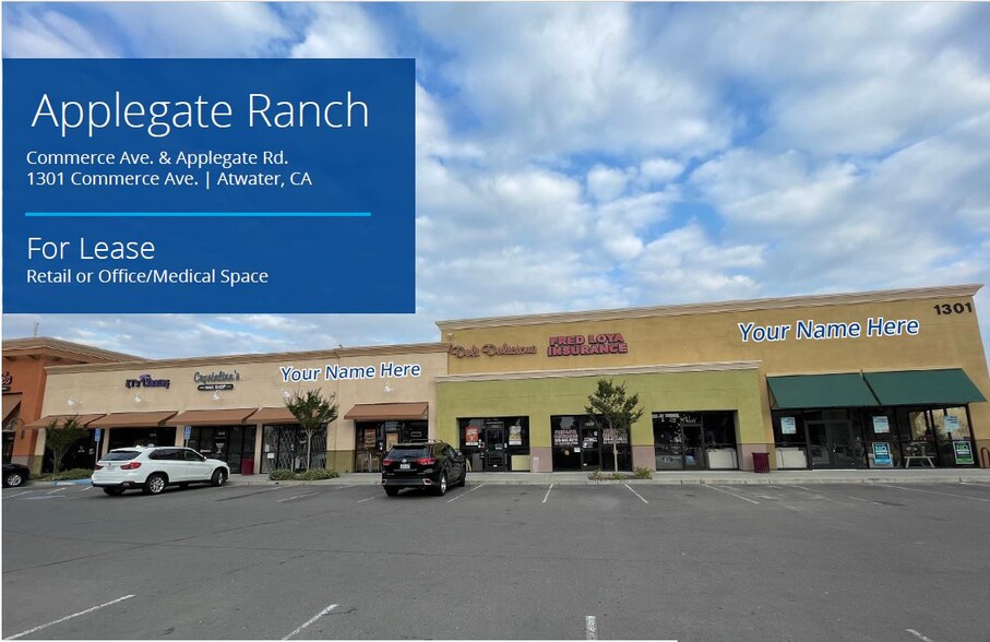 1301-1303 Commerce Ave, Atwater, CA for lease - Building Photo - Image 1 of 3