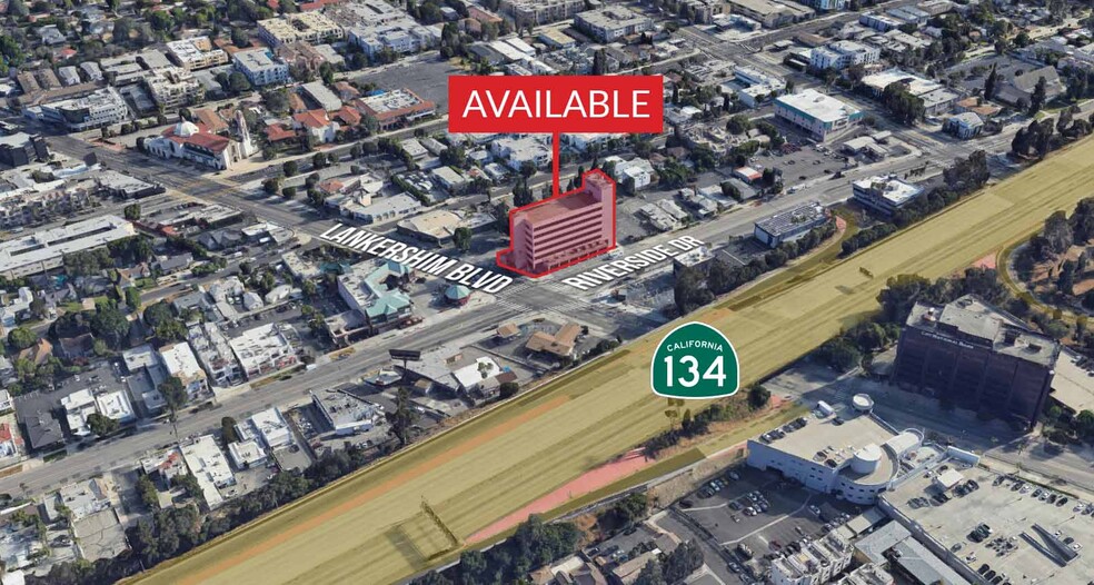 4455 Lankershim Blvd, North Hollywood, CA for lease - Aerial - Image 1 of 2