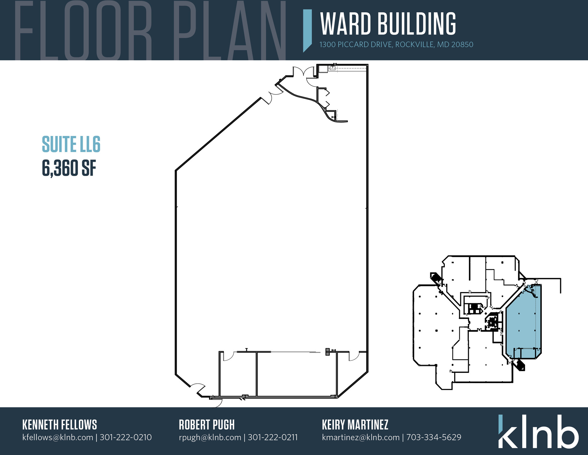 1300 Piccard Dr, Rockville, MD for lease Floor Plan- Image 1 of 1