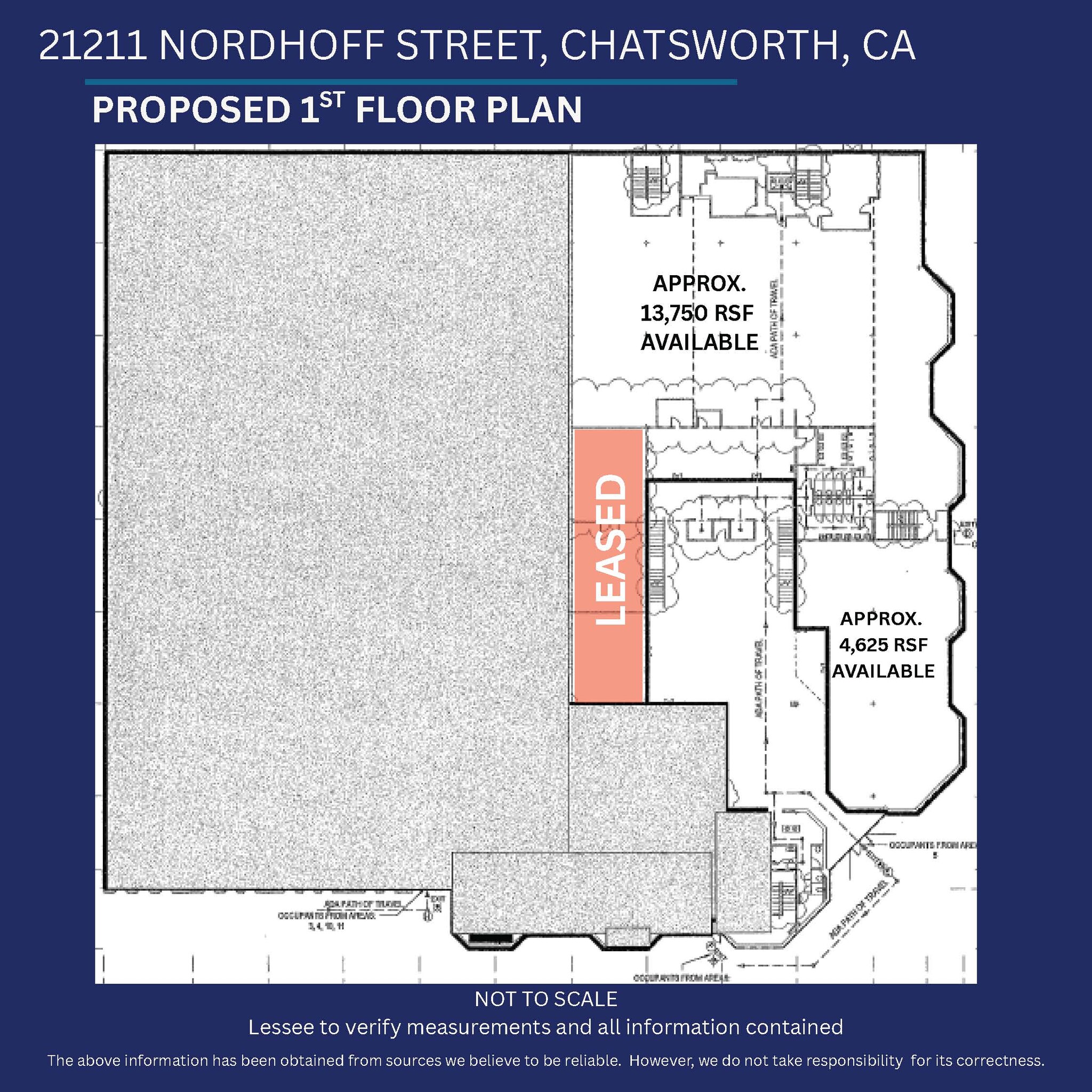 21211 Nordhoff St, Chatsworth, CA for lease Floor Plan- Image 1 of 2