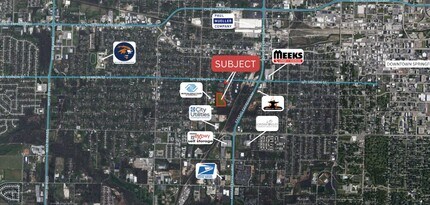 711 S Lafontaine Ave, Springfield, MO - AERIAL  map view