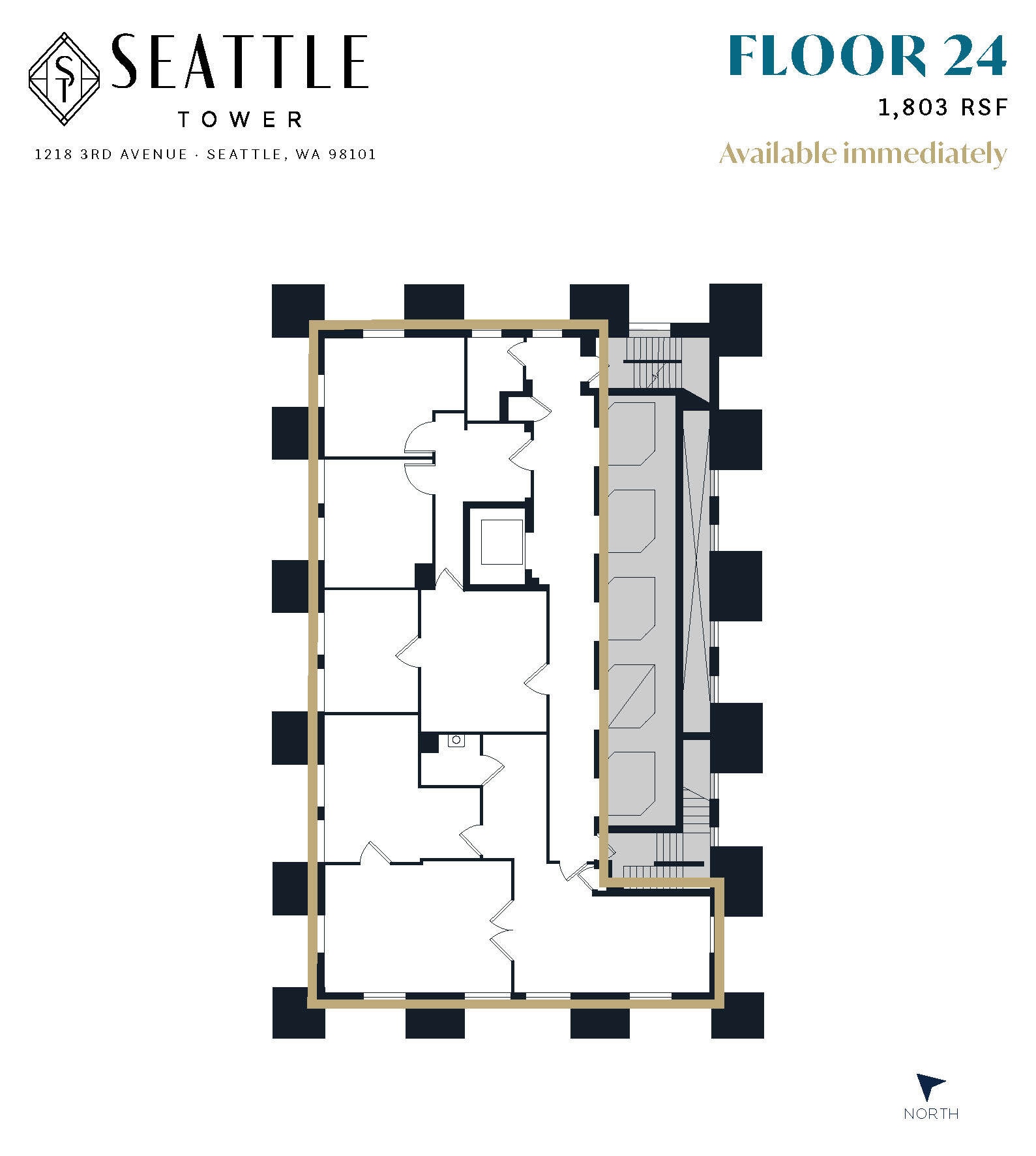 1218 3rd Ave, Seattle, WA for lease Floor Plan- Image 1 of 1