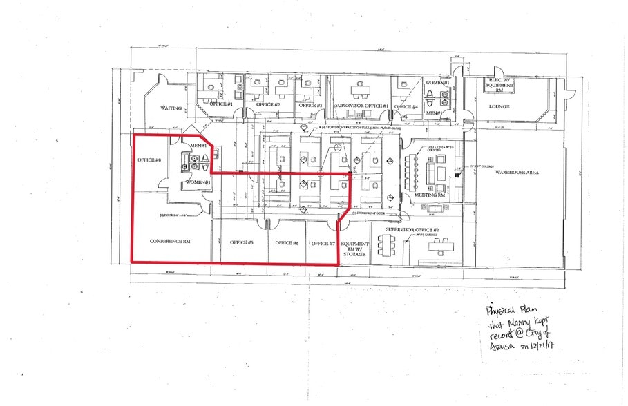 1250 Mountain View Cir, Azusa, CA for lease - Floor Plan - Image 3 of 10